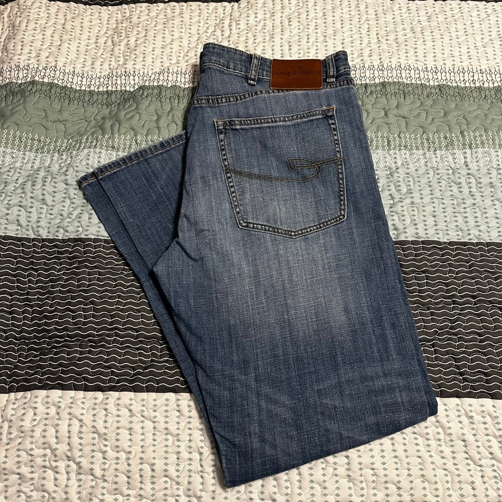 Chip &‎ Pepper California Bobby Baby Bootcut Jeans Mens 40x32 Medium Wash Blue